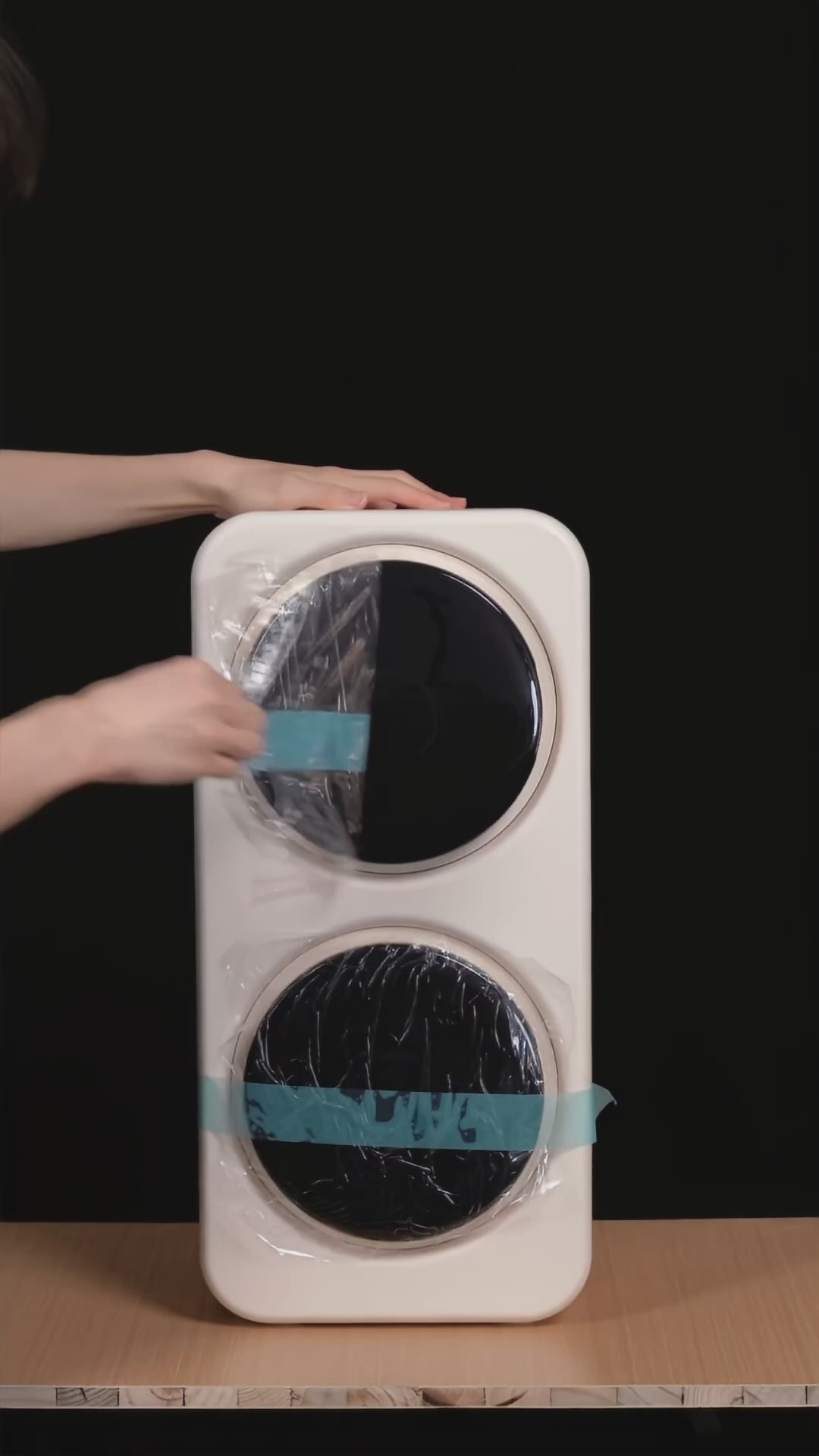 White Dual-Drum Washer/Dryer Combo (All-in-One, Compact, Desktop or Wall-Mount)